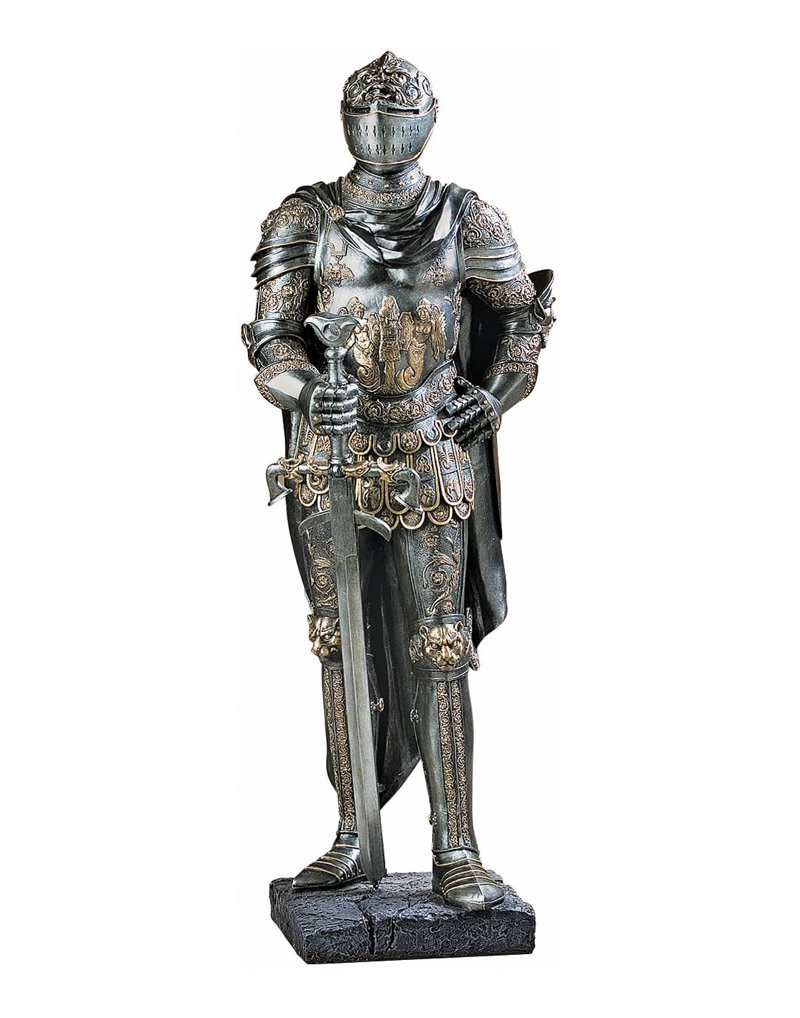 Gothic Knight Armor Statue, Medieval & Gothic Statues, King's Medieval Guard Gothic Knight Armor Statue